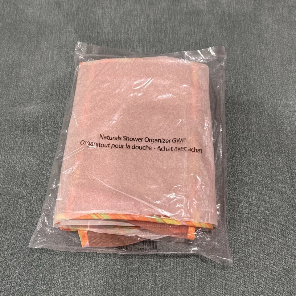 Colorful Nylon/Plastic/Mesh Shower Organizer Hanging Caddy w/Metal Hanger-28x9 - Image 1 of 4