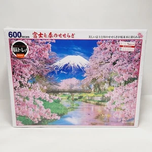 Beverly 600 Piece Jigsaw Puzzle Mt. Fuji and Spring Stream 53x38cm NIP - Picture 1 of 12