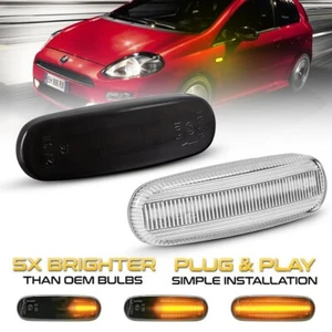 COPPIA FRECCE LATERALI DINAMICHE PROGRESSIVE A LED FIAT GRANDE PUNTO, PUNTO EVO - Imagen 1 de 8