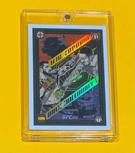 2024 Topps Now UFC 308 Topuria vs. Holloway ARTIST FIGHT POSTER SP (PR: 308) 🔥 - Picture 1 of 6