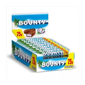 Volle Box Bounty Milchschokolade 24 x 57g Riegel Sendungsverfolgung nur 18,99£ - Bild 1 von 2