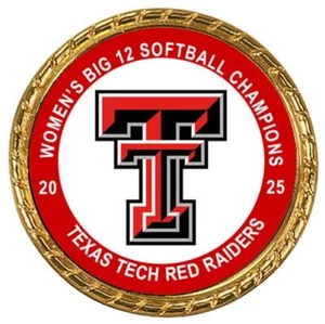 Tribute Coin Texas Tech Red Raiders 2025 Women's Big 12 Softball Champions - Picture 1 of 2
