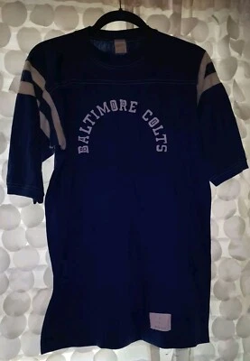 Camiseta De Colección Años 80 Ropa Deportiva Baltimore Colts NFL Cuello Redondo Jersey Estilo Hecha en EE. UU. L Foto 1 de 4