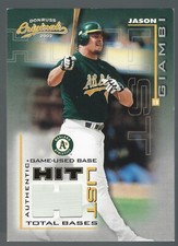 Jason Giambi 2002 Donruss Original Hit List Total Bases A's Base 151/343 Card#20