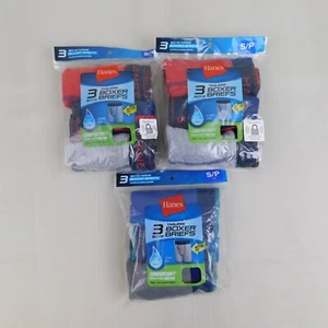 9 Pair Hanes Boy's Tagless Long Leg Boxer Briefs Underwear - 6-8 Small #4526 - Picture 1 of 14
