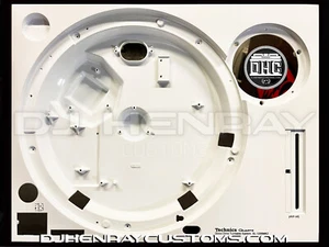 Zócalo technics 1200 mk2 (placa superior) recubierto en polvo profesionalmente y grabado con láser - Imagen 1 de 4