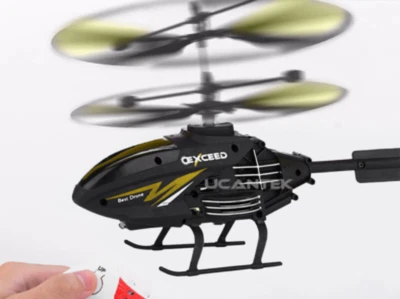 RC Helicopter 2.4G Plane Sensor+Remote Aircraft Controll AntiCollision Drone Toy - Image 1 of 4