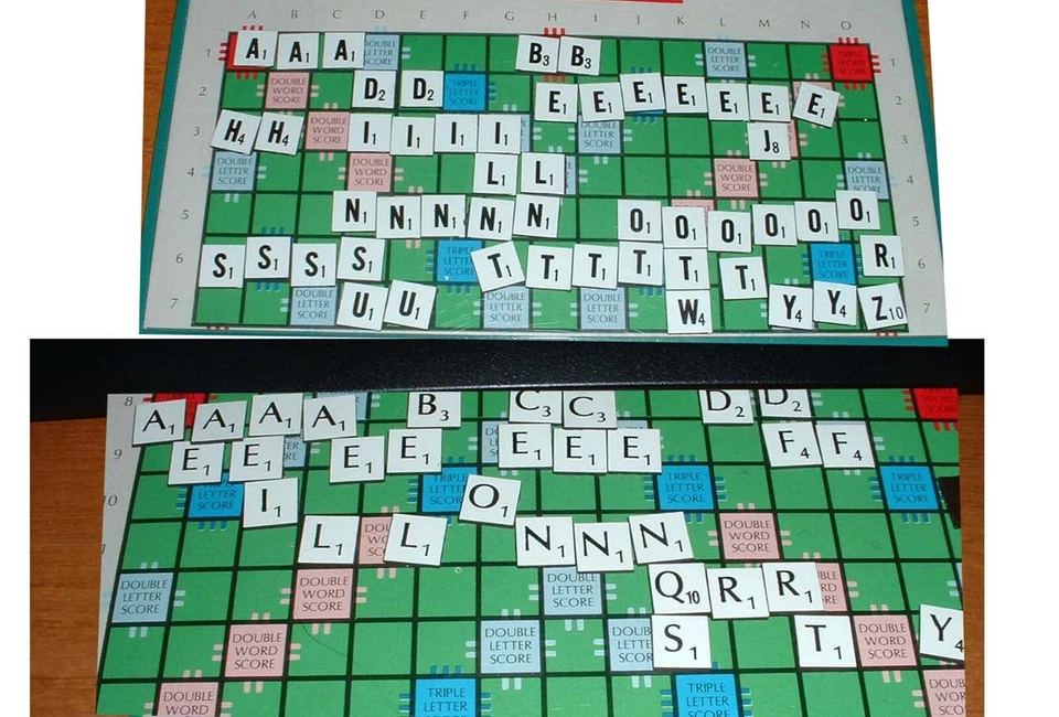 4 TILES FOR 99p  REPLACEMENT TILE TRAVEL SCRABBLE MAGNETIC SPARES BLACK & WHITE - Image 1 of 1