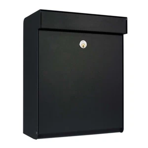 Wall Mounted Post Box Lockable Galvanised Steel Allux Grundform Villa - Picture 1 of 6