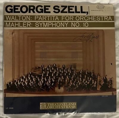 GEORGE SZELL TRIPLE SCARCE SIGNED PROMO  LP  WALTON PARTITAS /MAHLER AUTHENTIC - Image 1 of 4