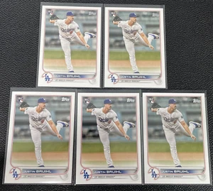 Lot of (5) 2022 Topps Series 2 #658 Justin Bruihl - Los Angeles Dodgers A28 - Picture 1 of 11
