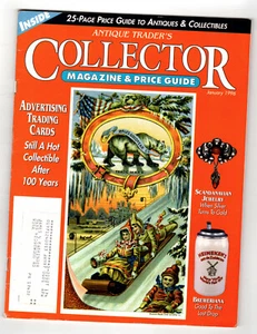 Antique Trader's COLLECTOR Magazine & Price Guide - Jan. 1996 Adv, Trade Cards - Picture 1 of 12