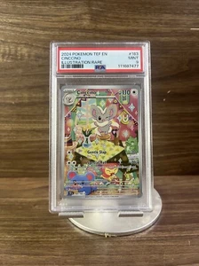 PSA 9 Temporal Forces Cinccino #183 IR - 2024 Pokemon TEF EN Sv05 183/162 - Picture 1 of 2
