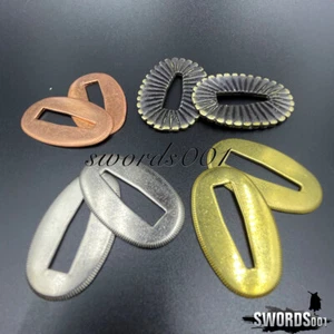 4 Pairs Brass Seppa Gasket Spacer For Japanese Katana Koshirae Sword Fittings - Picture 1 of 10