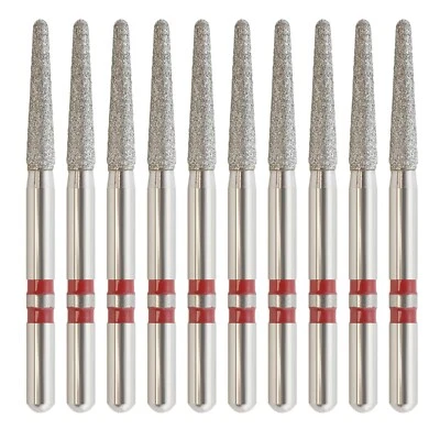 Zirconia Adjustment Diamond Burs Cutter Round End Taper Fine Grit Z856/016F FG - Image 1 of 4
