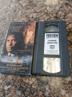Courage Under Fire VHS Screener Demo Promo - Denzel Washington Meg Ryan - Image 1 of 4