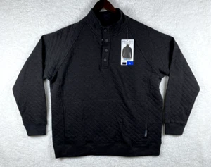 Camisa Eddie Bauer Para Hombres Acolchada Cuarto A Presión Marrón Pull Over Nueva Con Etiquetas - Imagen 1 de 7