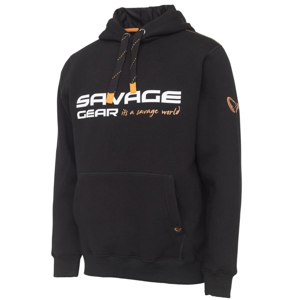 Savage Gear Cosmo Hoodie Black Ink - Angelpullover, Angelbekleidung, Pullover   - Bild 1 von 1