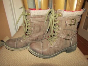 Rocket Dog Boots Womens 9 M Thunder Combat Lace Up Brown - Picture 1 of 10
