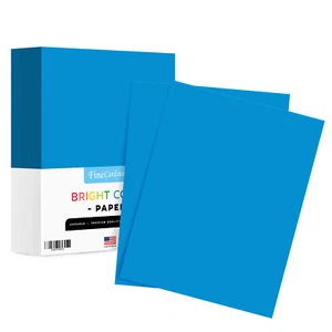 Bright Blue Color Paper, Regular 24lb Bond (90GSM), 8.5 x 11, 500 Qty - Picture 1 of 6