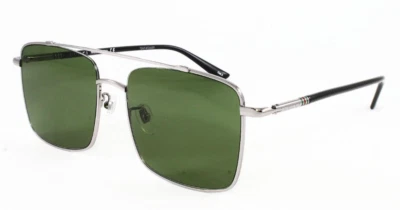 Gafas de sol Gucci para hombre cuadradas de metal rutenio 56 mm lentes verdes GG0610SK-003 Foto 1 de 4