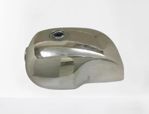 SUITABLE FOR Moto Guzzi Cafe Racer Custom Aluminum POLISHED Gas Fuel Petrol Tank - Picture 1 of 5