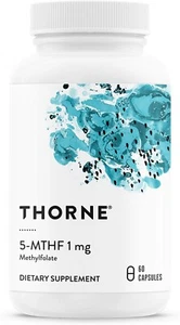 THORNE 5-MTHF Methylfolate Supplement -Supports Heart, Nerve - 60CT EXP 05/2026 - Picture 1 of 1
