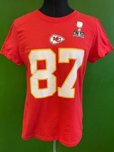 Camiseta para mujer NFL Kansas City Chiefs Kelce Super Bowl LVIII mediana nueva con etiquetas - Imagen 1 de 4