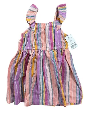 Vestido Carter's Bebé Niñas Lino Rayas Talla 24 Meses $32 Foto 1 de 2