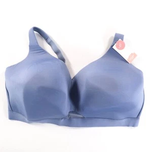 New Cacique Bra Size 44H Lightly Lined No Wire Full Figure Wireless Solid Beige - Picture 1 of 6