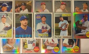2014-2019 Topps Heritage Chrome (14) Card Lot - Picture 1 of 9