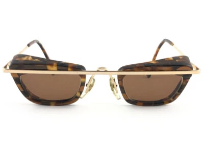 VINTAGE RARE ALAIN MIKLI 4103 624 BLACK & TORTOISE UNDERTONES SUNGLASSES 1990 - Image 1 of 4