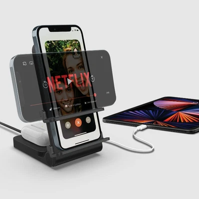 MyCharge True Universal 3 in 1 Wireless Charging Stand CDS165KG-A - Black - Image 1 of 3