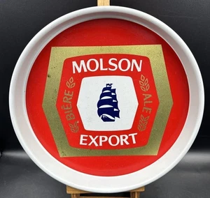 Vintage Advertising MOLSON EXPORT Ale Biere Tray Metal Canadian Beer Rare - Picture 1 of 15