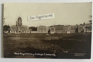 New Royal Military College, Camberley. Vintage RPPC Postcard Norman Series - Picture 1 of 2
