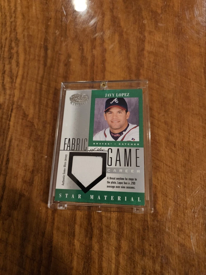 2001 Leaf Certified Materials - Fabric of the Game Javy Lopez #FG-108  - Image 1 of 1