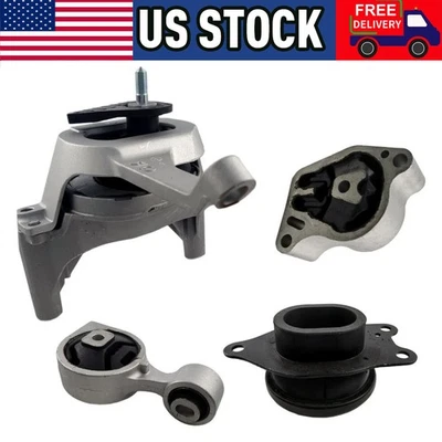 New Engine Motor & Transmission Mount Kit 4Pcs for 07-17 Nissan Altima 2.5L A433 Foto 1 de 4