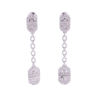 Pendientes de diamantes BVLGARI Parentesi Pop oro blanco de 18 quilates Foto 1 de 4