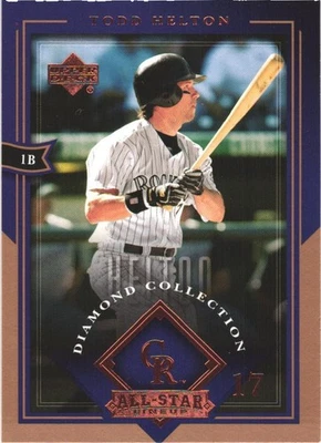 2004 Upper Deck Diamond Collection All-Star Lineup #28 Todd Helton - Image 1 of 2