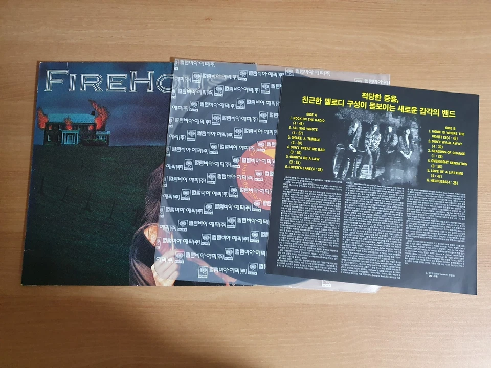 Firehouse - Firehouse 1991 Korea Orig LP Vinyl Insert Rare - Image 1 of 4