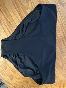 Lands End High Waist Swim Bottoms Womens 18W Black Bikini - Picture 1 of 3