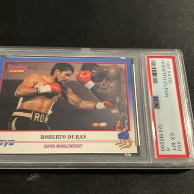 1991 Kayo Roberto Duran Card PSA 6 - Image 1 of 2