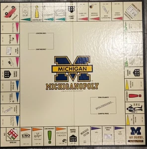 Michiganopoly University of Michigan U of M  Vintage 1987 Official Collegiate - Picture 1 of 9