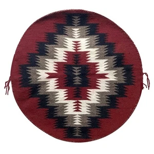 Rose Gorman, Rug, Round, Eye Dazzler, Navajo, 22" x 22.5" - Picture 1 of 3