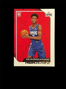 2018-19 NBA Hoops Shai Gilgeous-Alexander #262 Rookie RC MVP - Picture 1 of 2