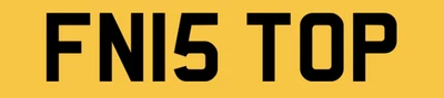 FN NUMBER PLATE PRIVATE REGISTRATION IS TOP REG PLATE FN15 TOP PERSONAL CAR REG - Image 1 of 4