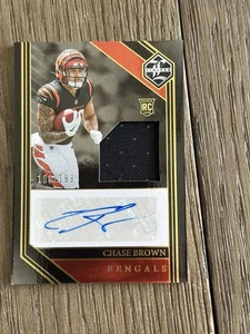 2023 Panini Limited - Rookie Patch Autographs Chase Brown 108/199 (AU,MEM,RC) SP - Bild 1 von 2