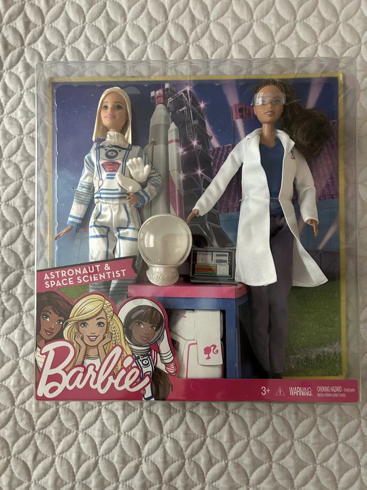 Barbie Carreras Astronauta y Científico Espacial Muñeca Set #FCP64 Foto 1 de 4