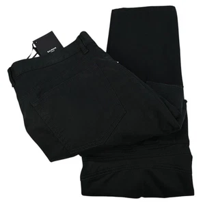 BALMAIN Mens Black Slim Fit Cotton Stretch Button Fly Cargo Pants 34 Italy NWT - Picture 1 of 5