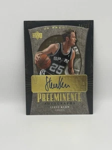 2007-08 UD Premier Preeminence Gold /25 Steve Kerr #PE-SK Auto - Picture 1 of 2